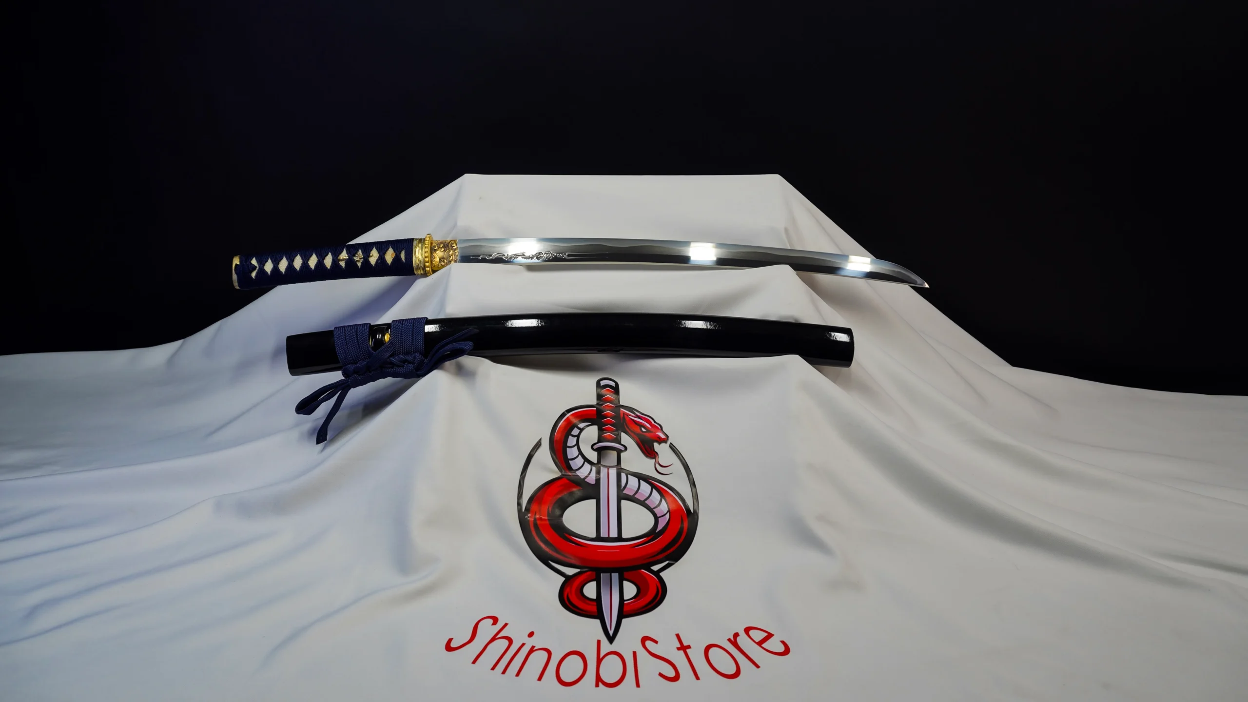 Wakizashi Khắc Rồng - T1095 steel