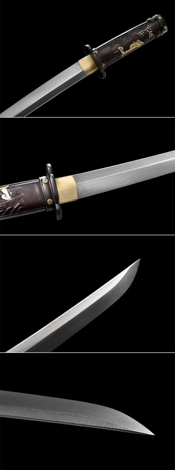 Tanto [MSP 01] - Thép gấp hoa văn - Ảnh 5