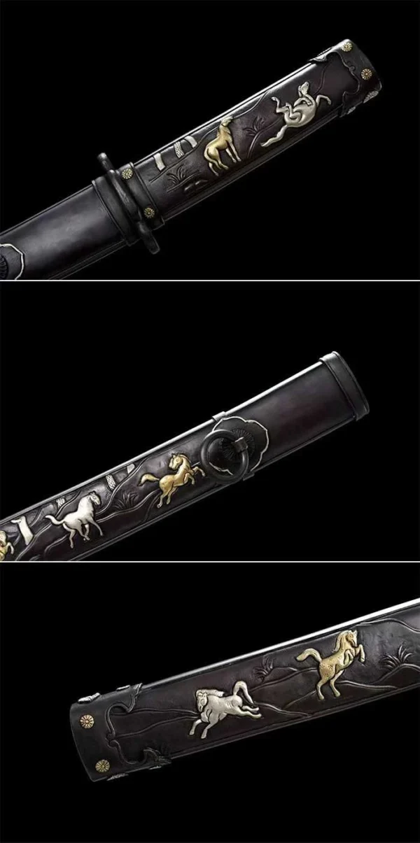 Tanto [MSP 01] - Thép gấp hoa văn - Ảnh 4