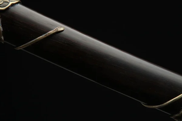 Kyu Gunto - Thép gấp hoa văn - Ảnh 4