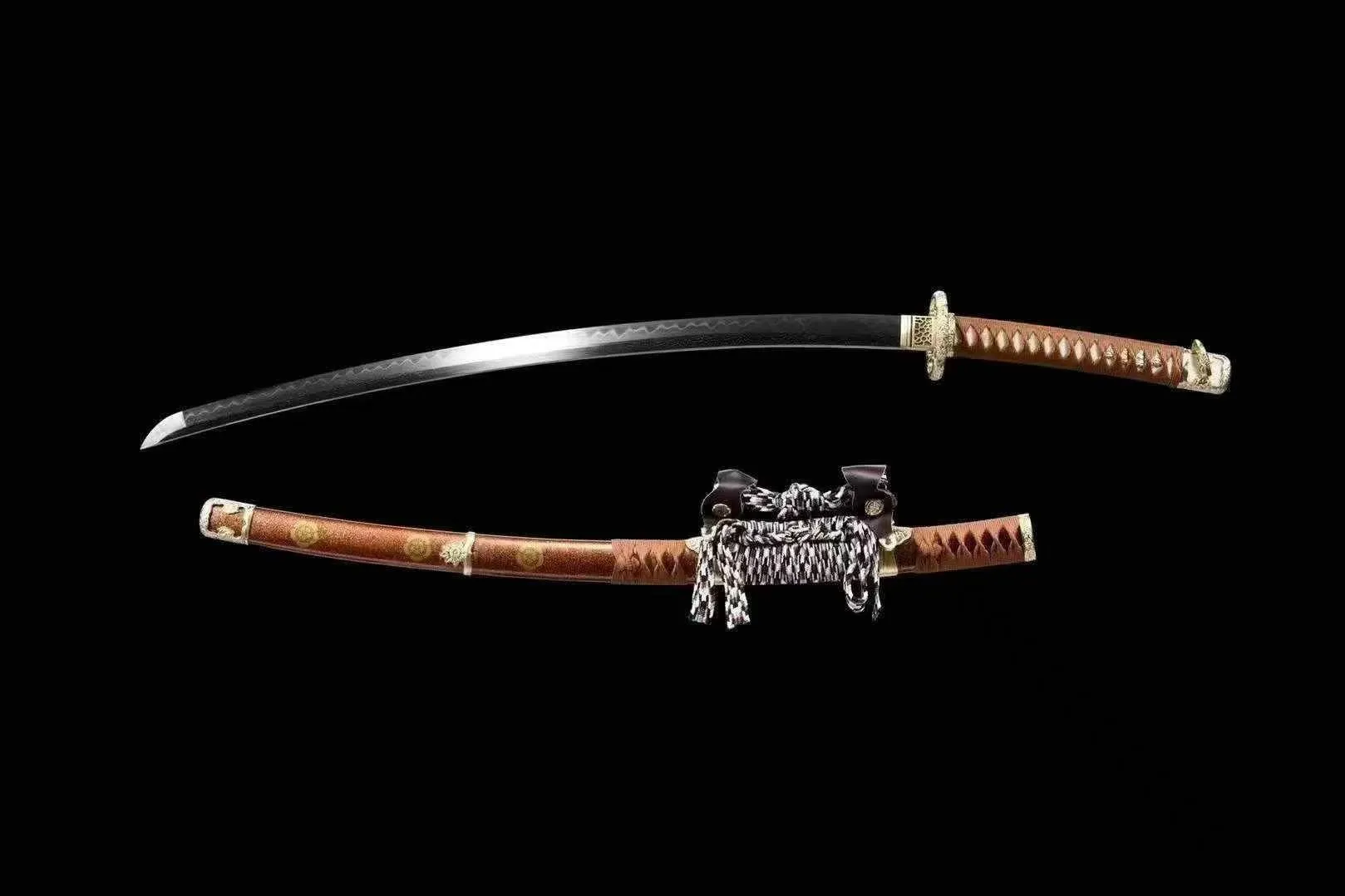 Ōgonryū Tachi - Thép Gấp Hoa Văn Damascus